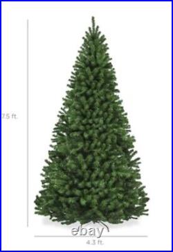 NEW 7.5' Green Spruce Realistic Artificial Holiday Christmas Tree with Stand