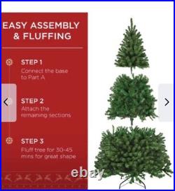 NEW 7.5' Green Spruce Realistic Artificial Holiday Christmas Tree with Stand