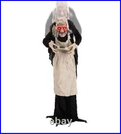 NEW Animatronic Old hag Halloween Decoration realistic giant scary party animate