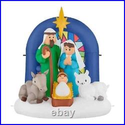 NEW Home Accents Holiday 6 ft. LED Nativity Scene Inflatable