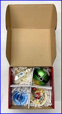 NEW IN BOX Pottery Barn Elf Movie Collection Christmas OrnamentsSet of 4