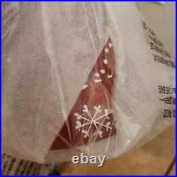 NEW S/3 Pottery Barn NORDIC Red Snowflake Holiday Bells Christmas Decor