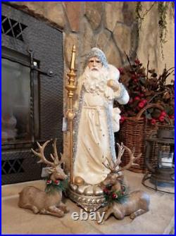 NIB RAZ Large 19.75 tall x 9.5 wide ornate Old World SANTA Christmas Figurine