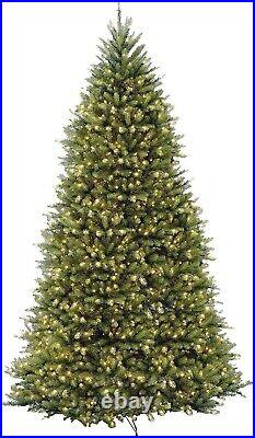 National Tree Company 12 ft Pre-Lit Dunhill Fir Hinged Artificial Christmas Tree
