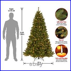 National Tree Company Pre-Lit Artificial Full Christmas Tree Green North Vall