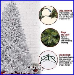 National Tree Company Pre-Lit Artificial Full Christmas Tree, White, North Va