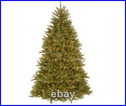 National Tree Company Pre-Lit Christmas Tree, Dunhill Fir, 7.5 Ft, White Lights