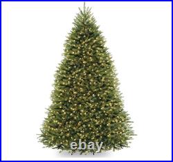 National Tree Company Pre-Lit Christmas Tree, Dunhill Fir, White Lights, 9 Feet
