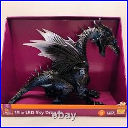 New 19 inch LED Blue Sky Dragon Halloween Home Accents Decor Light-up Rare