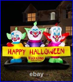 New 5.5 Foot Tall Killer Klowns from Outer Space Inflatable Halloween Decoration
