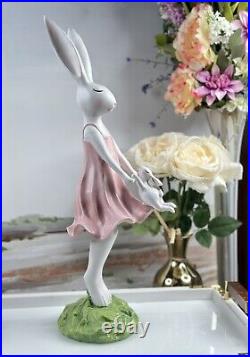 New! Bunny Mom And Baby Easter Spring Decor 20