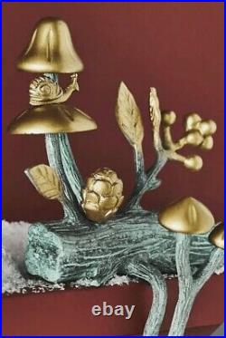 Nwt Anthropologie Metal Mushroom Christmas Stocking Holder Hook Gold