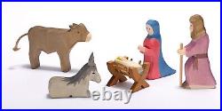 Ostheimer Holy Family II Wooden Figures Crib Figures 4040 Christmas 6 Pieces