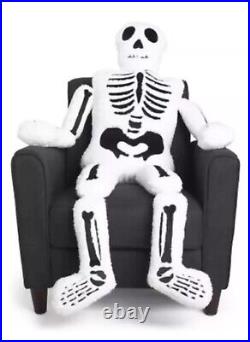 Oversized Skeleton Pillow Halloween 30 X 60 NEW? SHIPS SAME OR NEXT DAY
