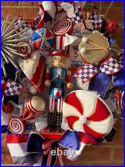 Patriotic Wreath Labor Day & Forth of July New