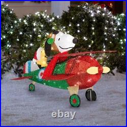 Peanuts Holiday Snoopy Christmas Indoor Outdoor White LED Lights Yard Decor