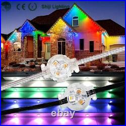 Permanent Track Lighting Christmas LED Pixel Lights 30mm RGB 256ft 345 pieces