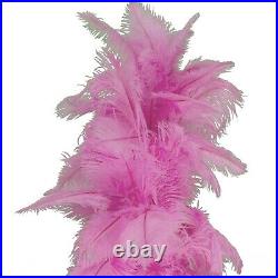 Pink Ostrich Feather Christmas Tree Real Bird Feather Branches Stand Included