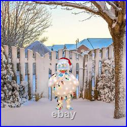 ProductWorks 48 Inch Bumble 3D LED Pre-Lit Holiday Yard Decor with Light Strand