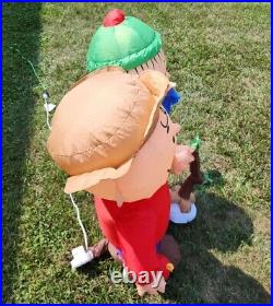 RARE Gemmy Airblown Peanuts Charlie Brown & Linus with Tree Inflatable 44 Tall