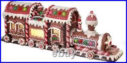 Regency International Cookie Train Figurine, 19 inches, Multi-Color, Clay Dough