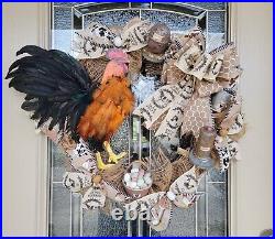 Rooster Wreath Chicket Decor