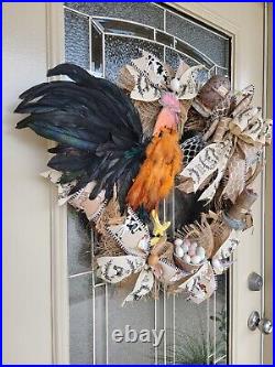 Rooster Wreath Chicket Decor