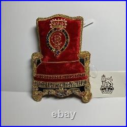 Royal Collection Trust King Charles III Throne Ornament Red 2023 New Bead Crown