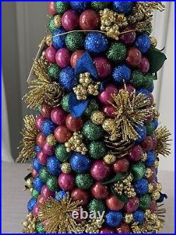 SALZBURG CREATIONS Glittery Purple Blue Green Gold CHRISTMAS TREE New Rare 17