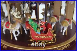 SEE NOTES Mr Christmas 19699 Deluxe Carousel Musical Indoor Decoration 15 Inch