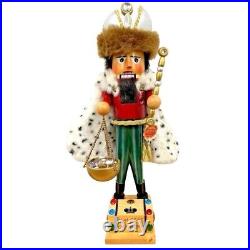 STEINBACH Nutcracker CZAR OF RUSSIA Wooden Handcrafted Germany 20 Tall With Tag