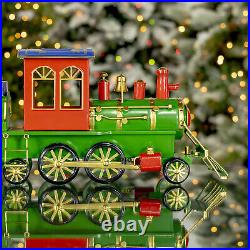 Special Delivery 17 Long Iron Tabletop Christmas Train Decoration