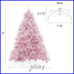 Spruce Realistic Artificial Holiday Christmas Tree with Metal Stand