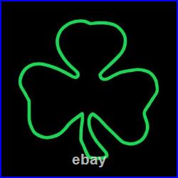 St. Patrick's Day Decorations LED NEON Shamrock Rope Light 24 Outdoor