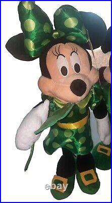 St Patrick's Day Disney Mickey Mouse & Minnie Mouse Door Porch Greeter NEW Set