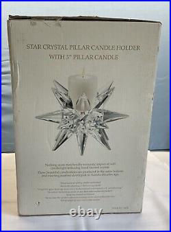 Star Heavy Crystal Candle Holder Shannon By Godinger Hand Faceted No Damage
