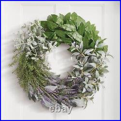 Subtle & Elegant Brookefield Herbal 28-inch Seasonal Outdoor/Indoor Wreath