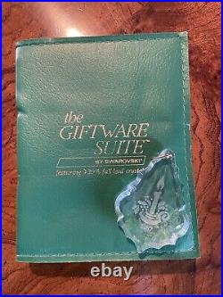 Swarovski Crystal/Giftware Suite 1987 Christmas Ornament Etched Candle