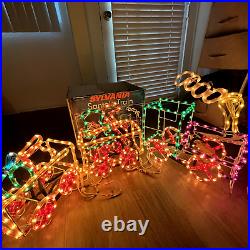 Sylvania Santas Train Rope Light Decoration Christmas Works With Box VIDEO