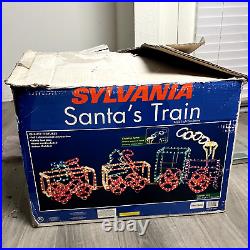 Sylvania Santas Train Rope Light Decoration Christmas Works With Box VIDEO