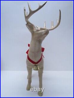 Target Faux Wood Deer Figurine Set Woodland Wildlife Animals Winter Seasonal