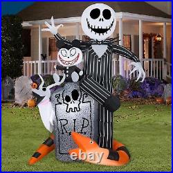Teddy Python Snake Zero Jack Skellington Airblown LED Halloween Inflatable