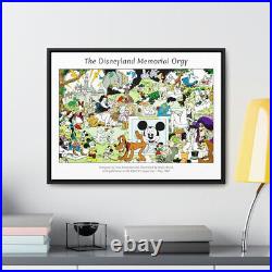 The Disneyland Memorial Orgy By Paul Krassner And Wally Wood Framed Canvas