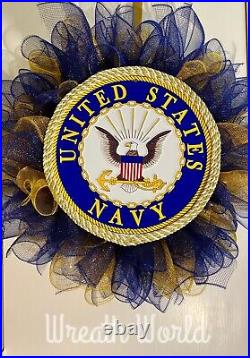 United States Navy Wreath New Handmade 24 Navy Military