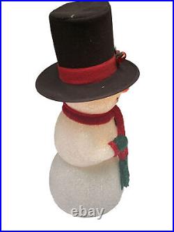 VINTAGE SEASONS SNOWMAN Sparkle Snowman Christmas Indoor Outdoor Decoration 22