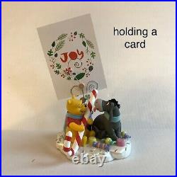 Very Rare Disney Winnie the Pooh & Eeyore Stocking Card Photo Holder