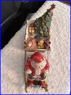 Villeroy & Boch Christmas Toys Memory Santa's Sleigh Ride Music Box Candle