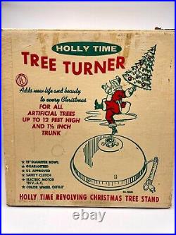 Vintage 1962 Holly Time Christmas Tree Turner Stand For Artificial Trees B30