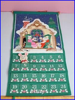 Vintage Avon 1987 Countdown To Christmas Advent Calendar Mouse Original