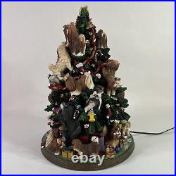 Vintage Danbury Mint Dog Shih Tzu Christmas Tree Sculpture Novelty Shelf Art 12